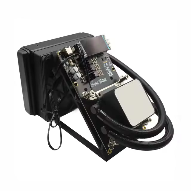 NerdQaxe++ Hydro Solo Bitcoin Miner from Solo Bit Mining Australia with sleek design and cooling system visible.