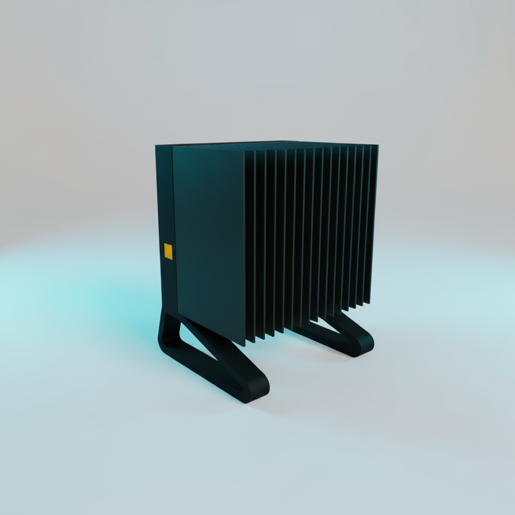 Bitcoin Miner - Neon Highlight Background