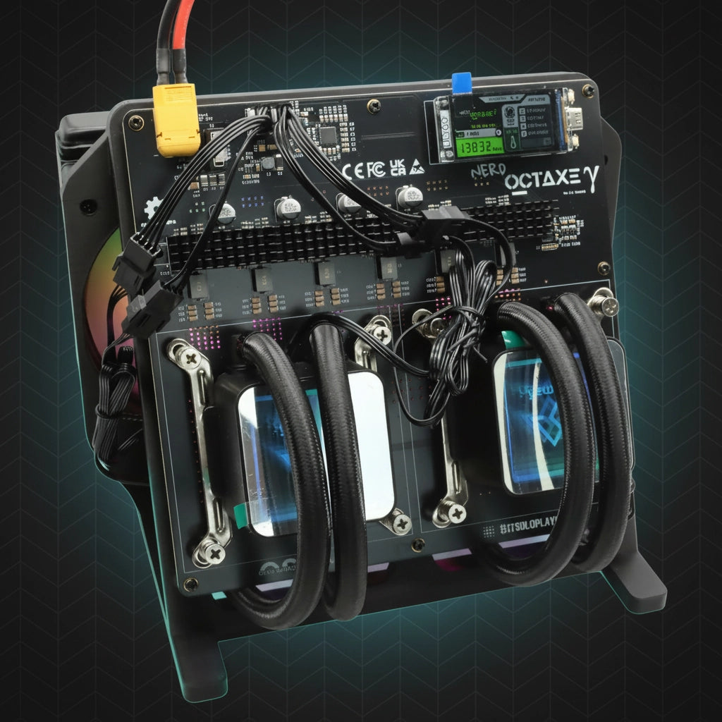 NerdOCTaxe Titan Rev 3.1 LED Hydro Solo Bitcoin Miner